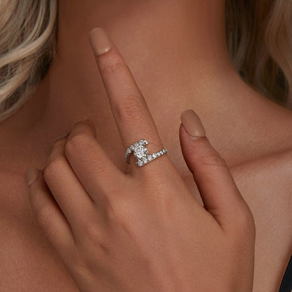 1 Carat Fashion Moissanite Ring