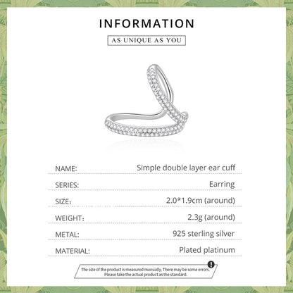 Minimalist Double-layer Ear Cuff