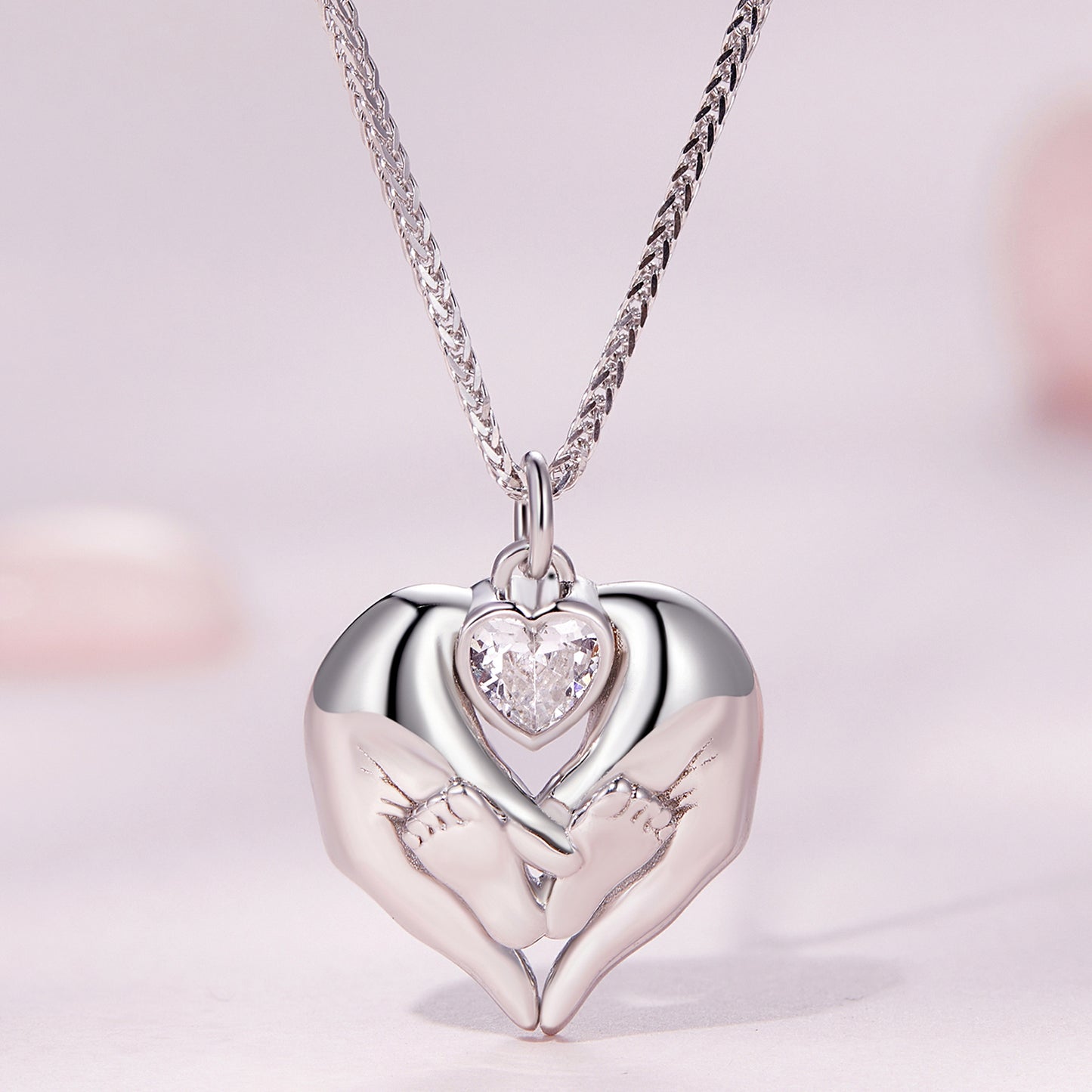 Footprint Charm Necklace