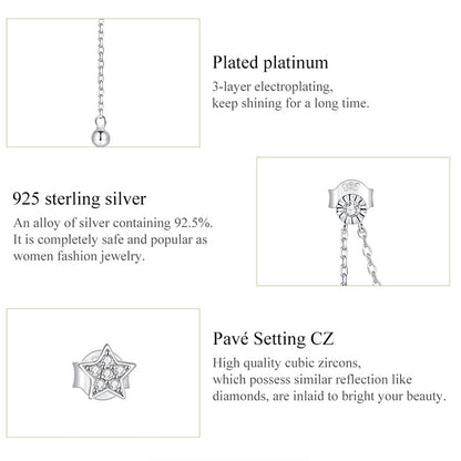 Dreamy Star Moon Hoop Earrings