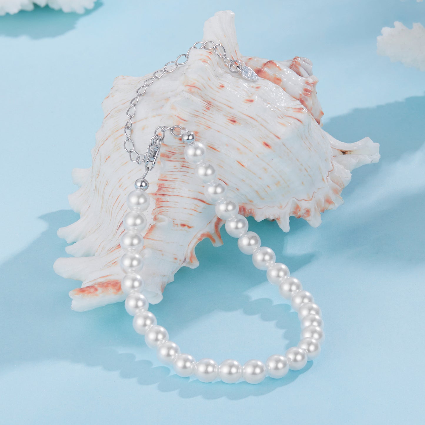 5mm Mother-of-Pearl Bead Bracelet