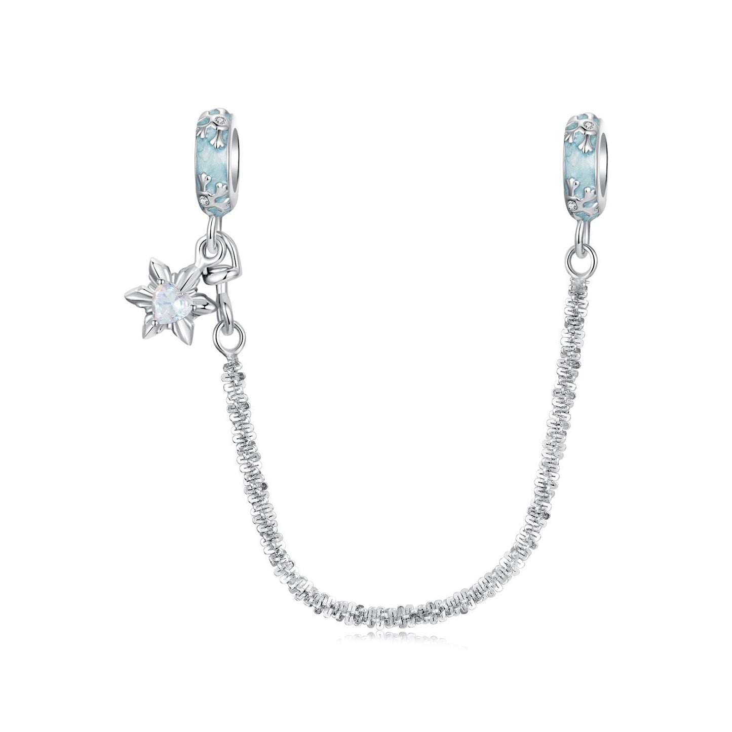 Ice Crystal Silicone Safety Chain Charm