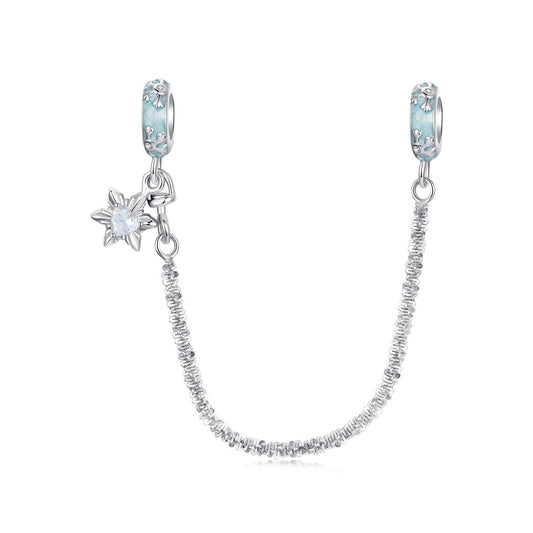 Ice Crystal Silicone Safety Chain Charm