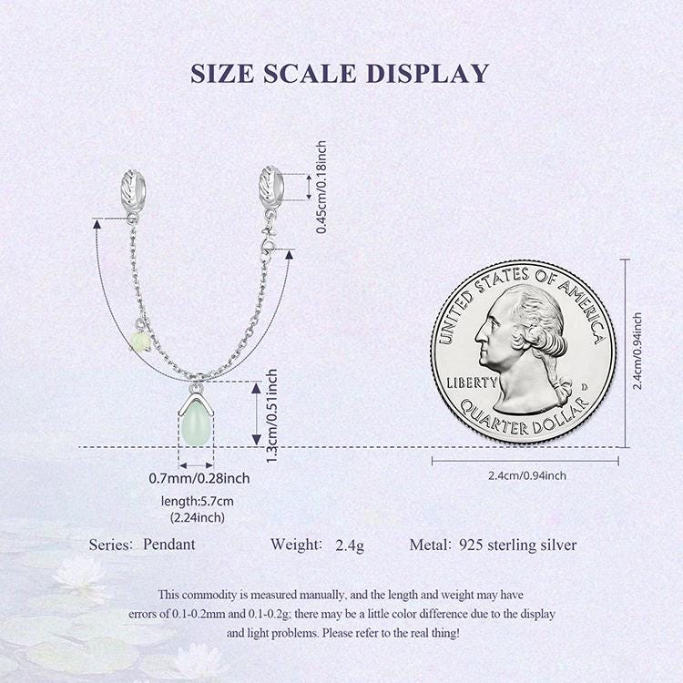 Monet Impression Silicone Safety Chain Charm