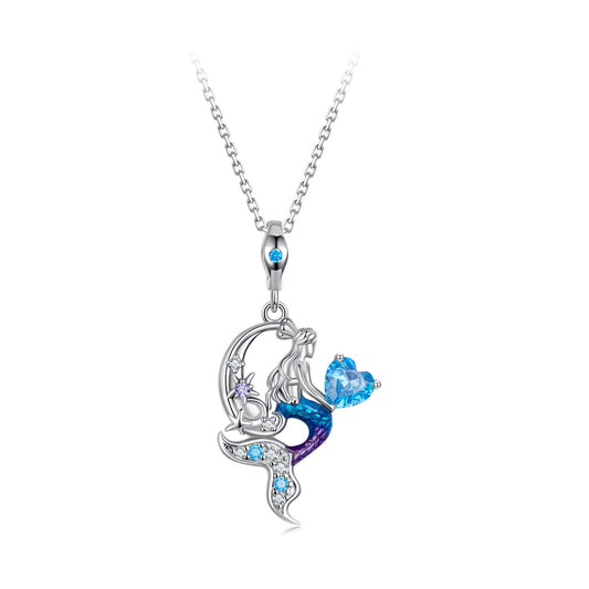 Mermaid Tail Pendant Necklace