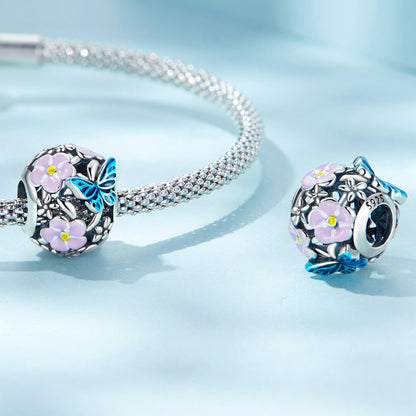 Flower & Butterfly Bead Charm