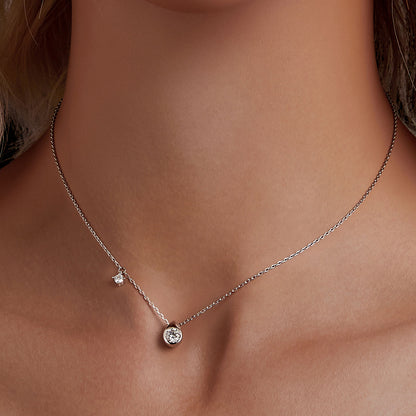 0.5ct Teardrop Moissanite Necklace