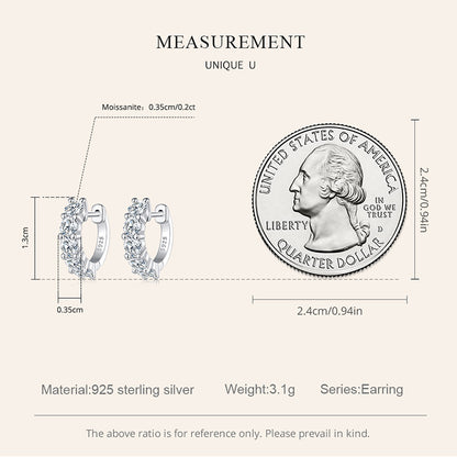 Sparkling Moissanite Ear Climbers
