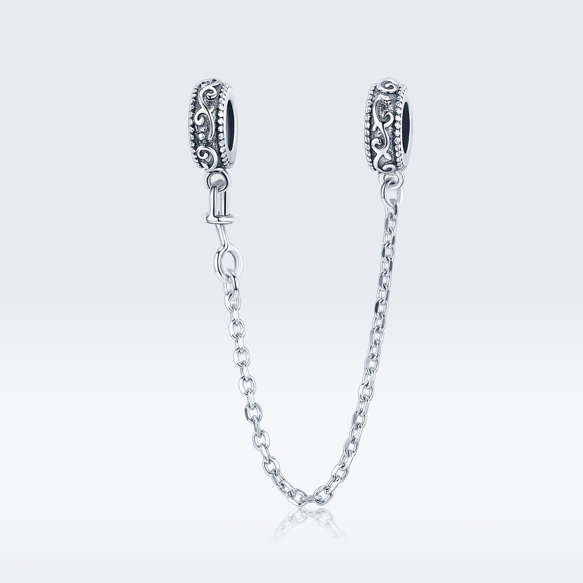 Classical Vine Safety Chain Charm