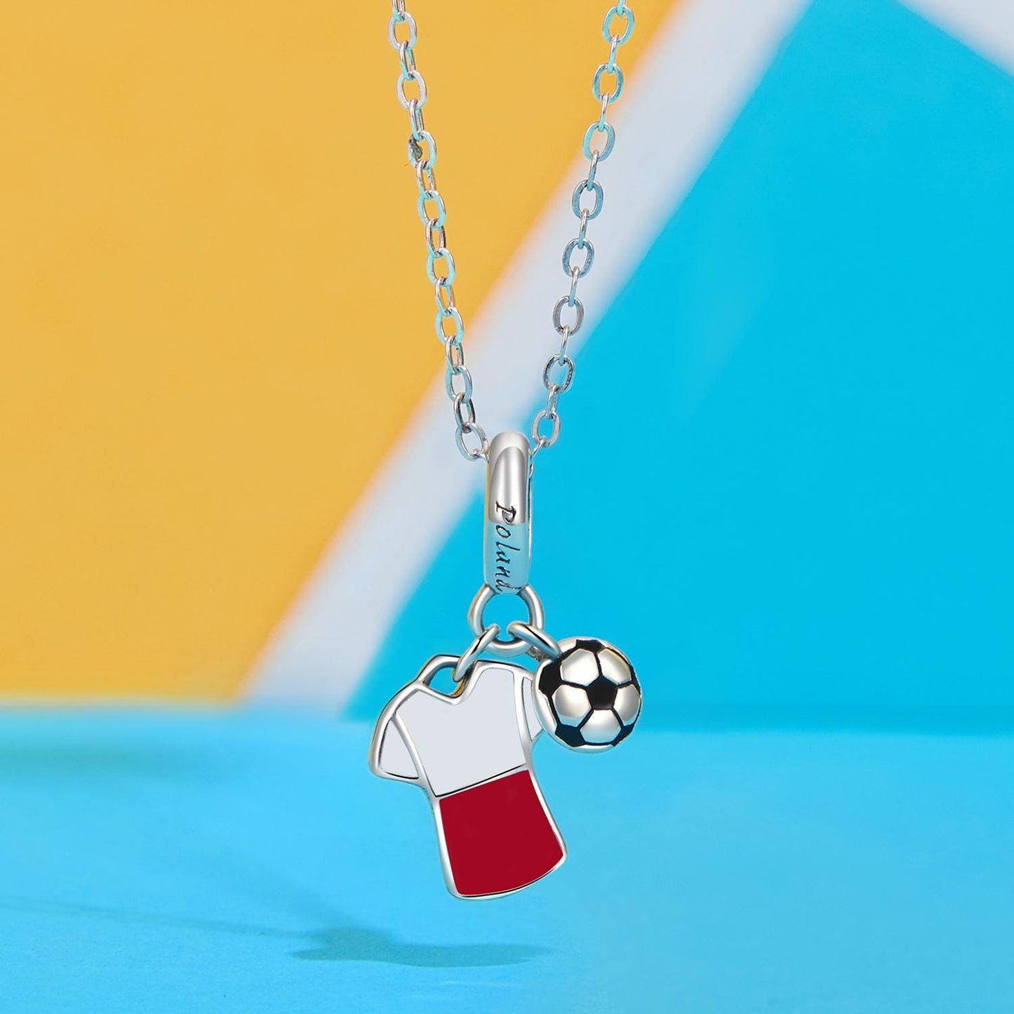 Poland Football Jersey Charm
