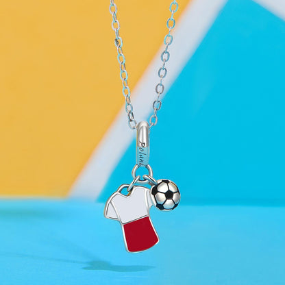 Poland Football Jersey Charm