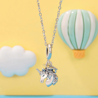 Graduation Unicorn Pendant Charm
