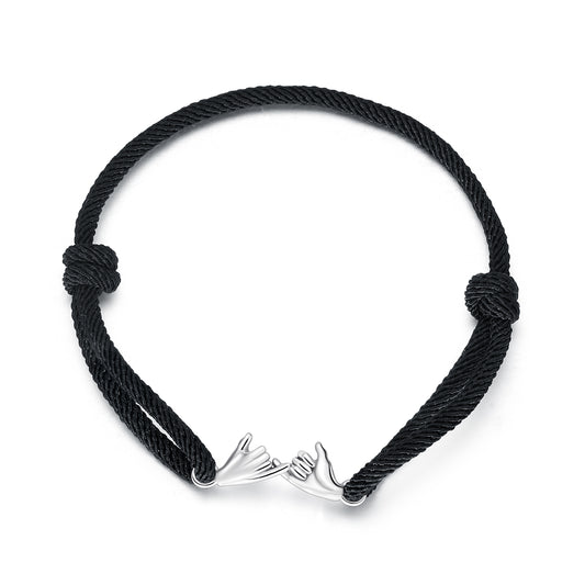 Hand-in-Hand Woven Bracelet