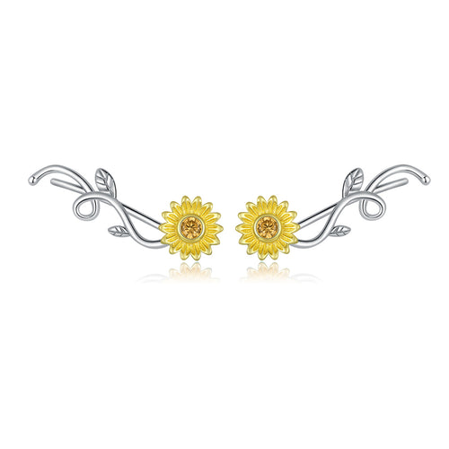 Fresh Daisy Hoop Earrings