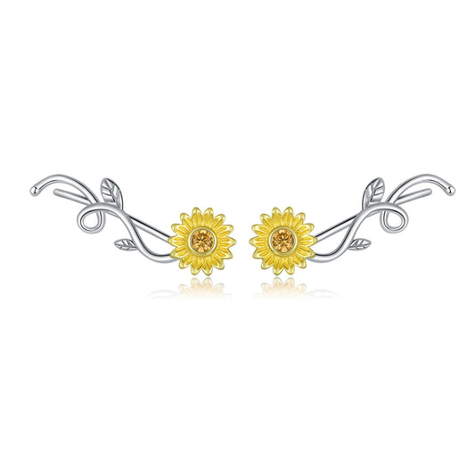 Fresh Daisy Hoop Earrings