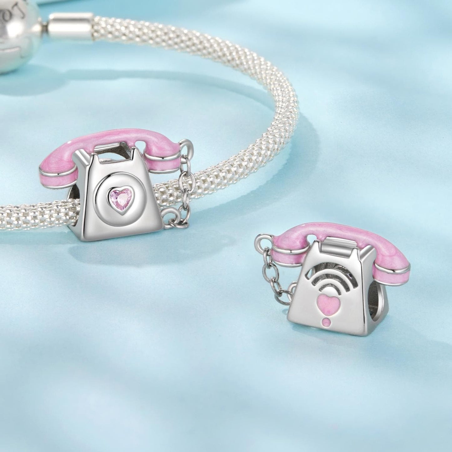 Vintage Telephone  Charm