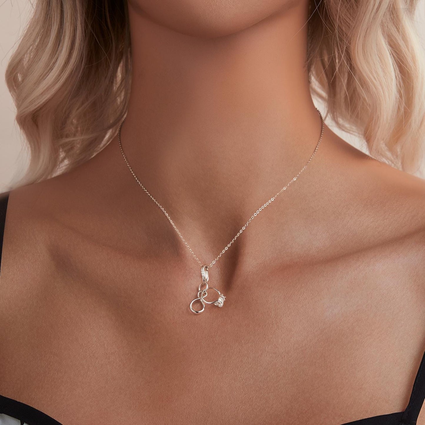 Couple Rings Pendant Charm