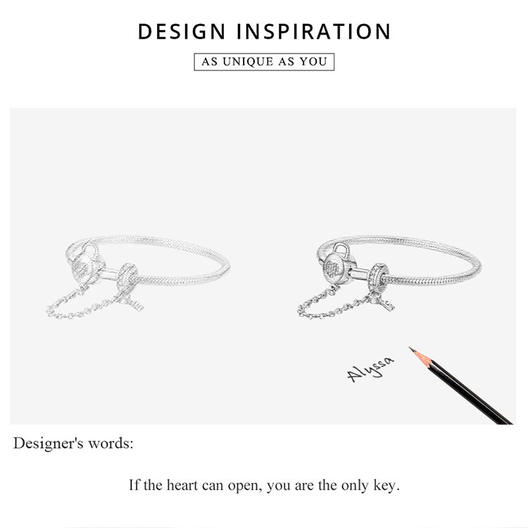 Heart Key Basic Bracelet