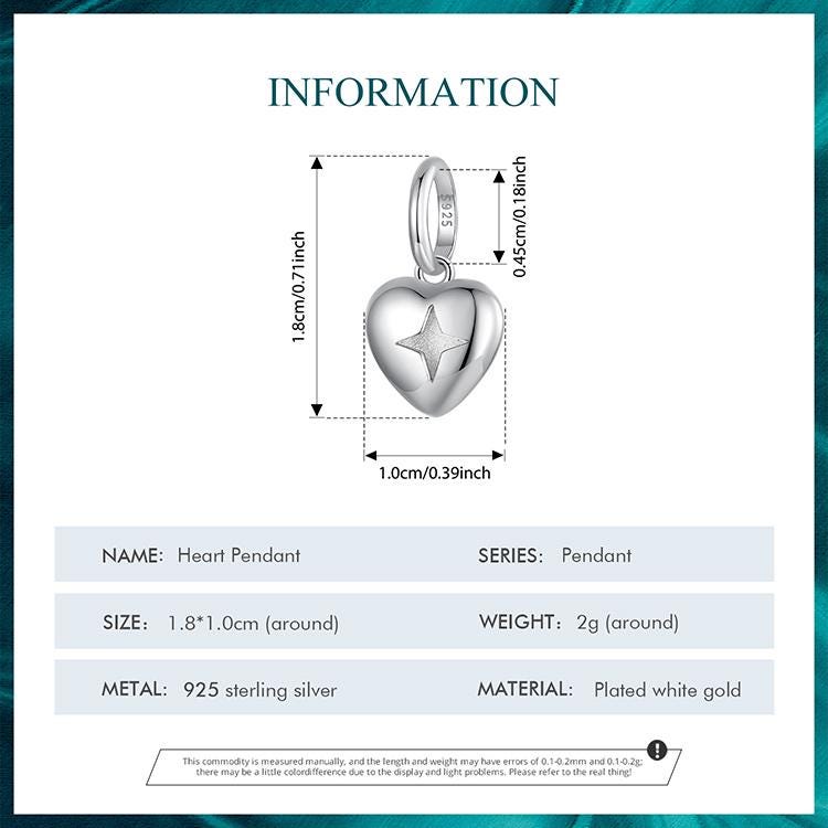 Heart Pendant Charm