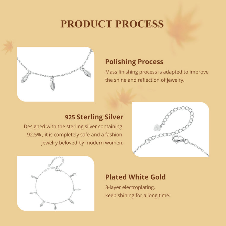 Autumn Leaf Charm Bracelet