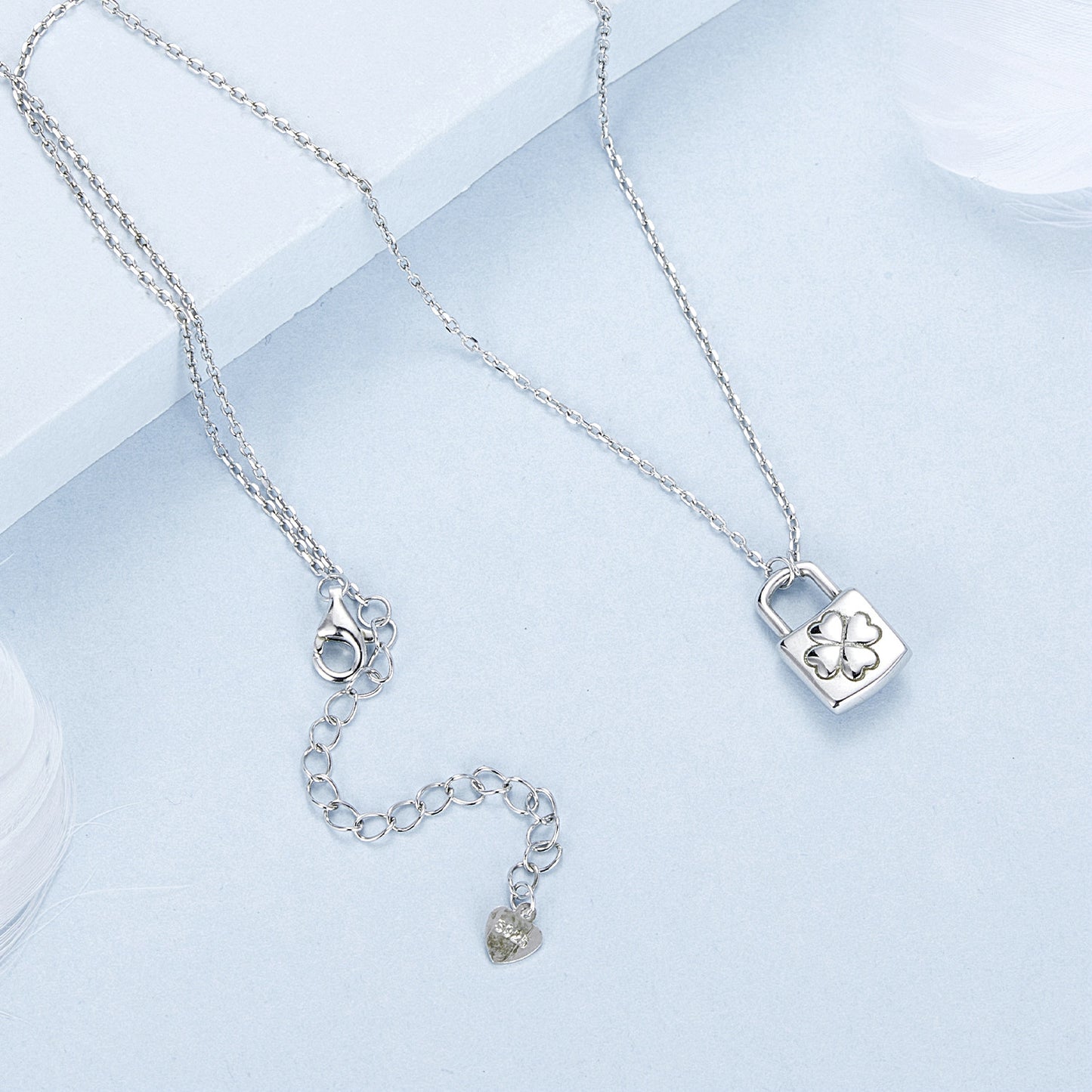Heart Lock Charm Necklace