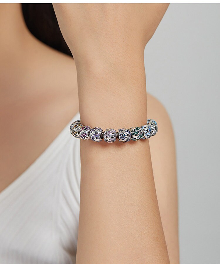 Infinity Love Birthstone Charm