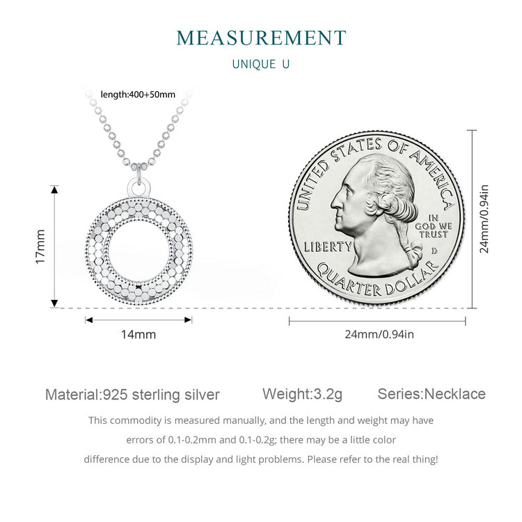 Sparkling O-Ring Necklace