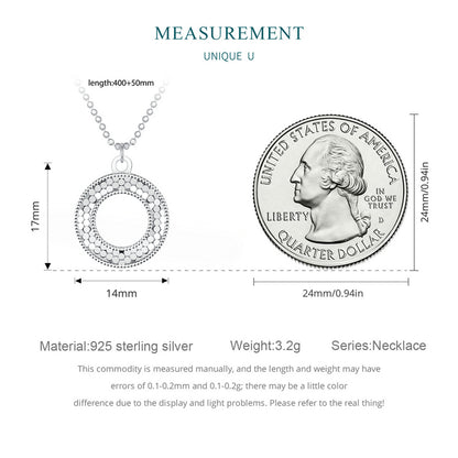 Sparkling O-Ring Necklace