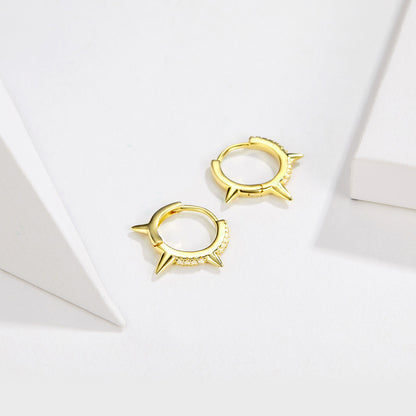 Asymmetric Geometric Clip-On Earrings