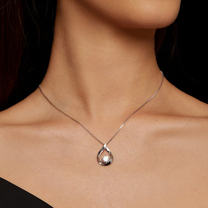 Teardrop Moissanite Necklace