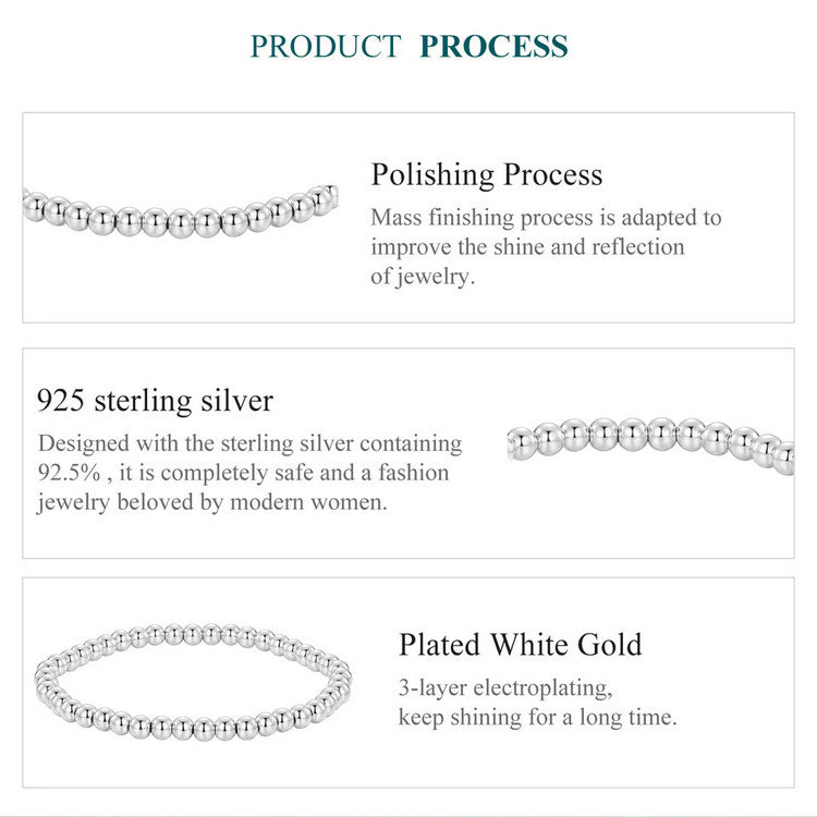 Silver Beaded Bracelet