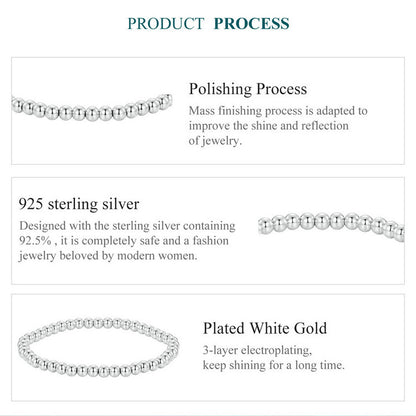 Silver Beaded Bracelet