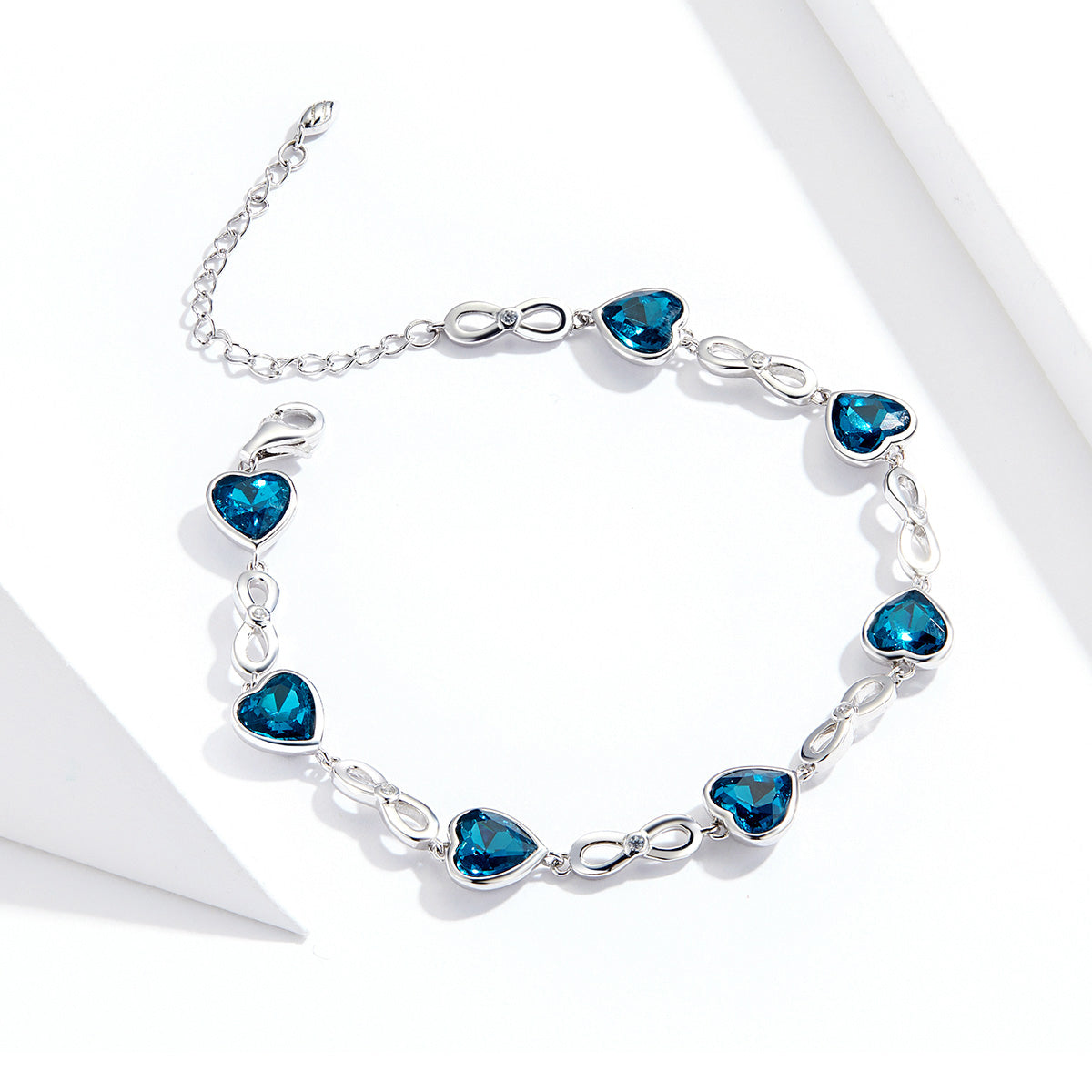 Ocean Heart Charm Bracelet