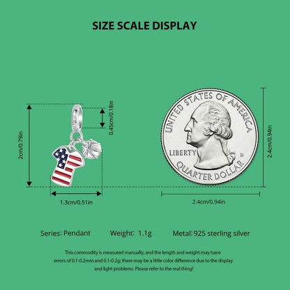 American Football Jersey Charm