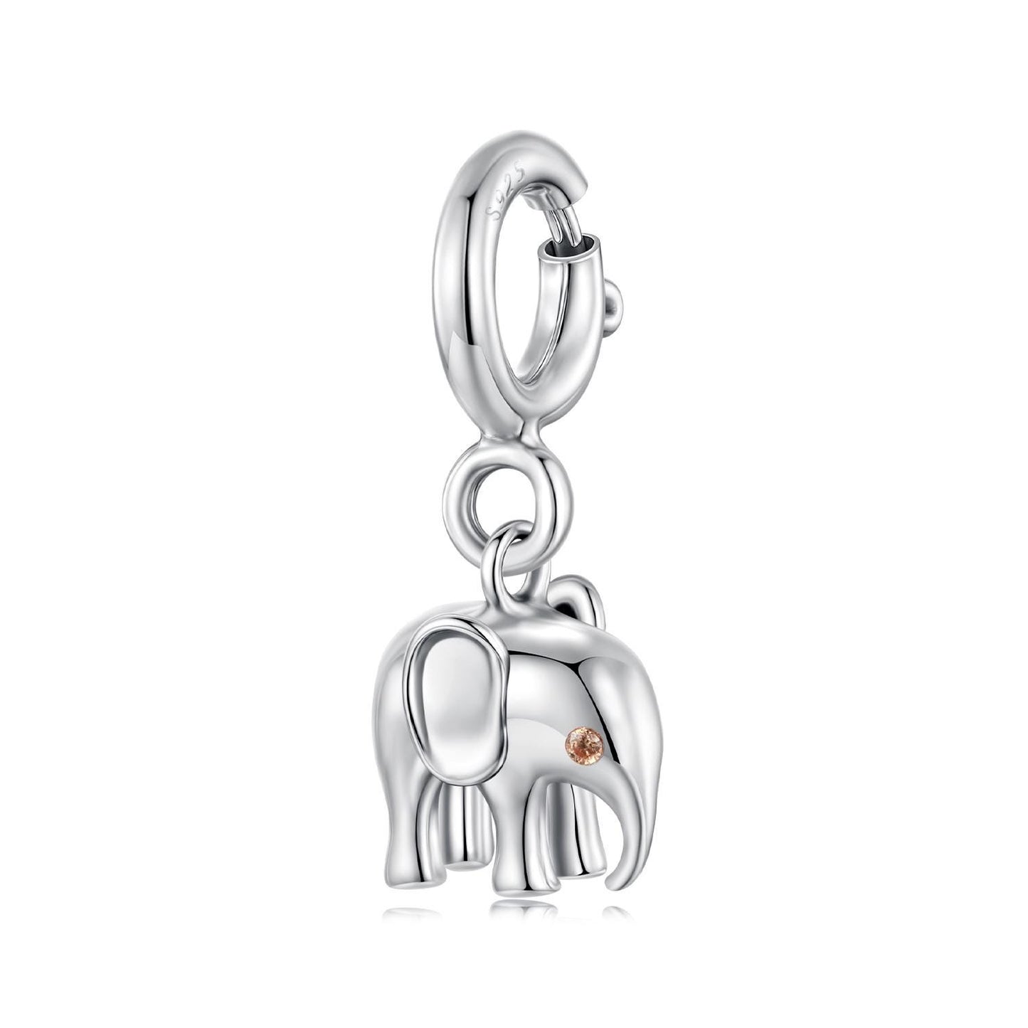Elephant Locket Pendant Charm