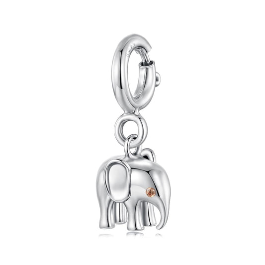 Elephant Locket Pendant Charm