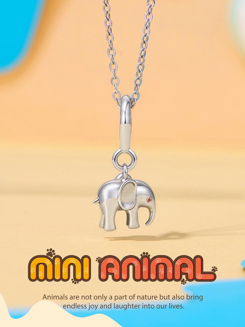 Elephant Locket Pendant Charm