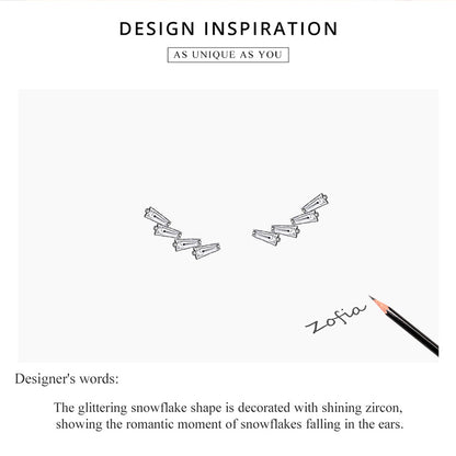 Shiny Snowflake Hoop Earrings
