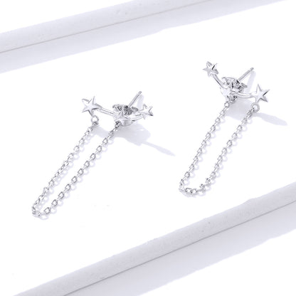 Fringe Star Hoop Earrings