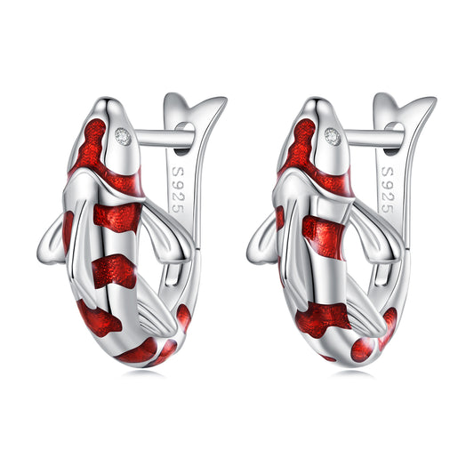 Lucky Koi Clip-On Earrings
