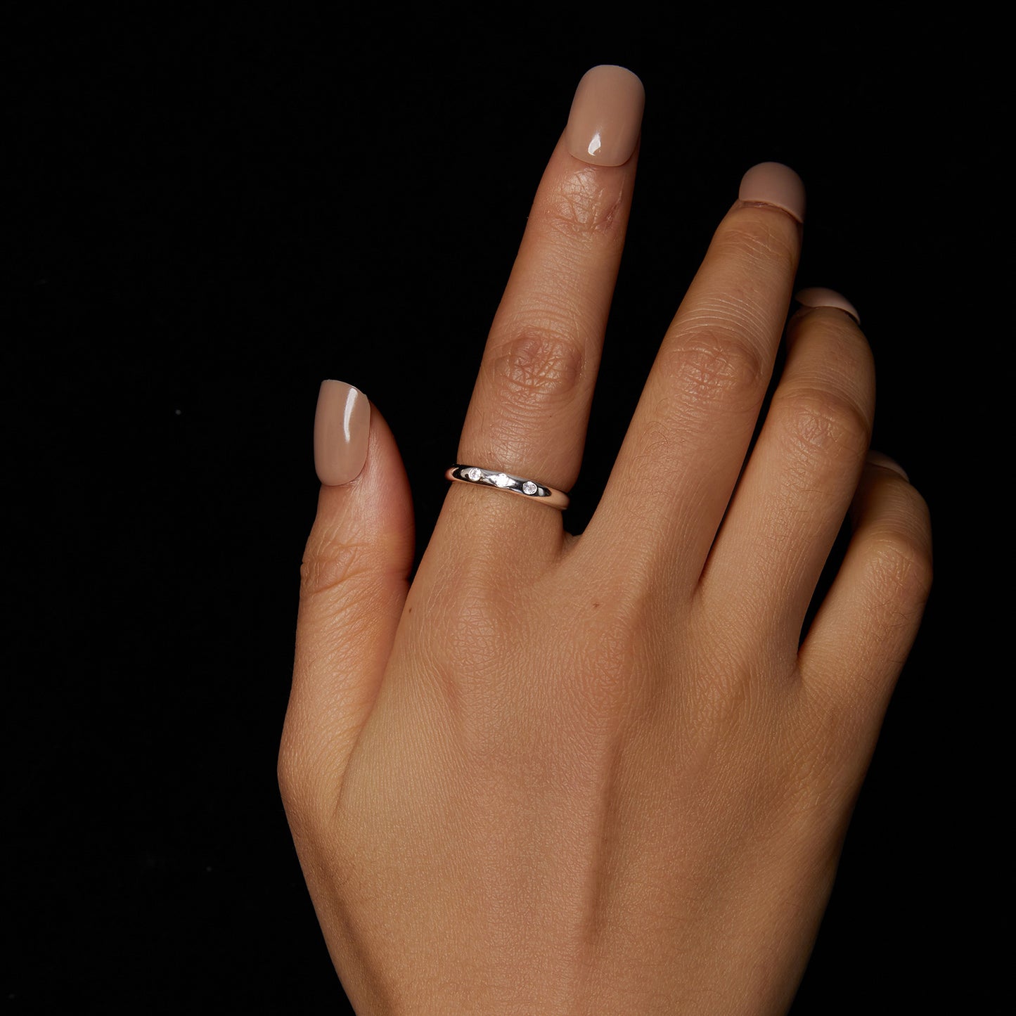 Halo Moissanite Ring