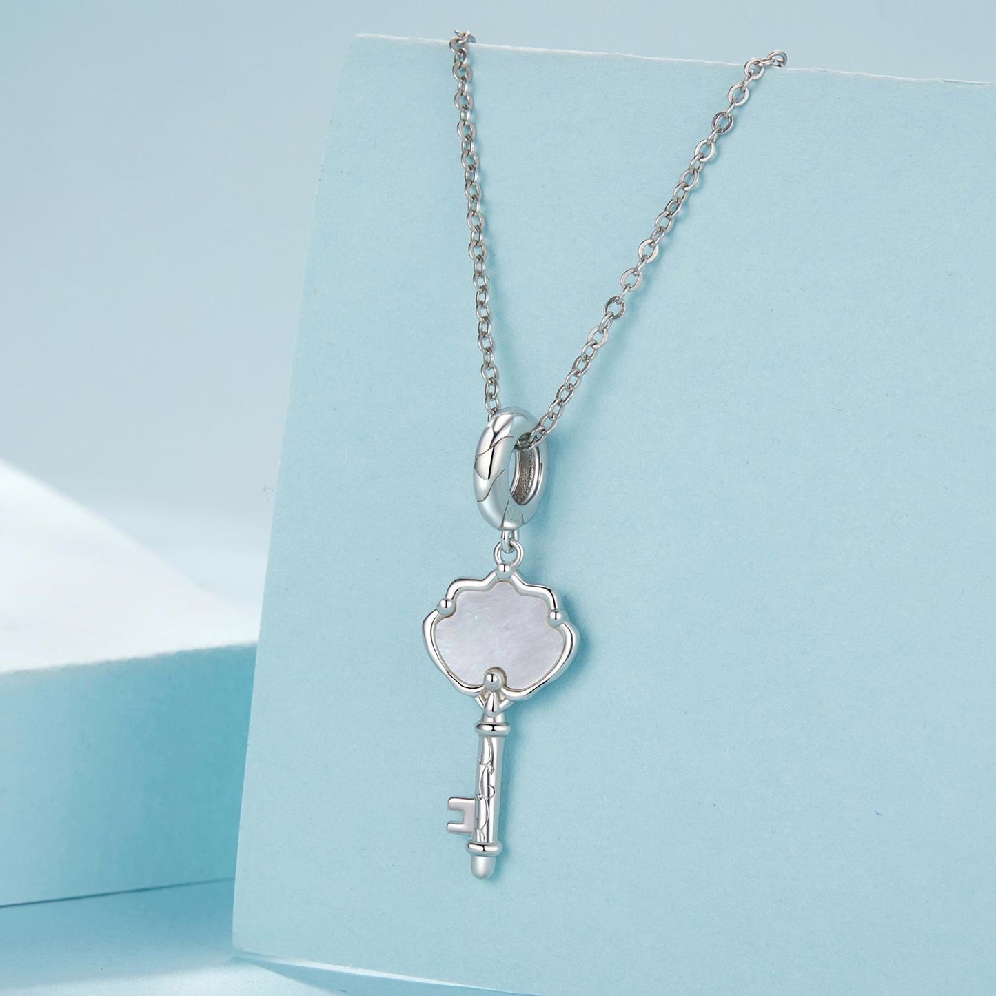 Shell Key Pendant Charm