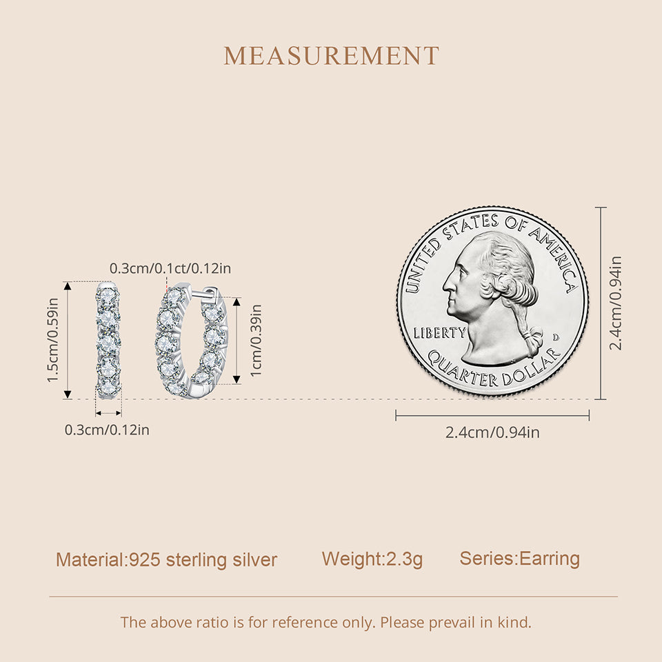 Sparkling Moissanite Ear Climbers