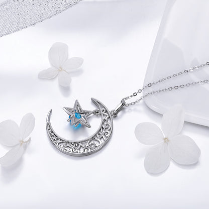 Glittering Cosmos Sterling Silver Necklace