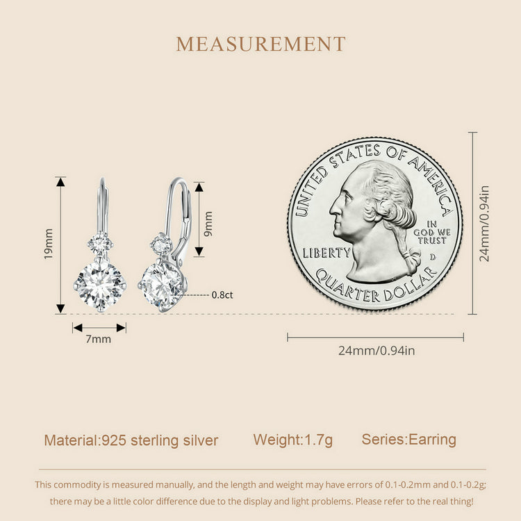 Moissanite Spring Ear Climbers