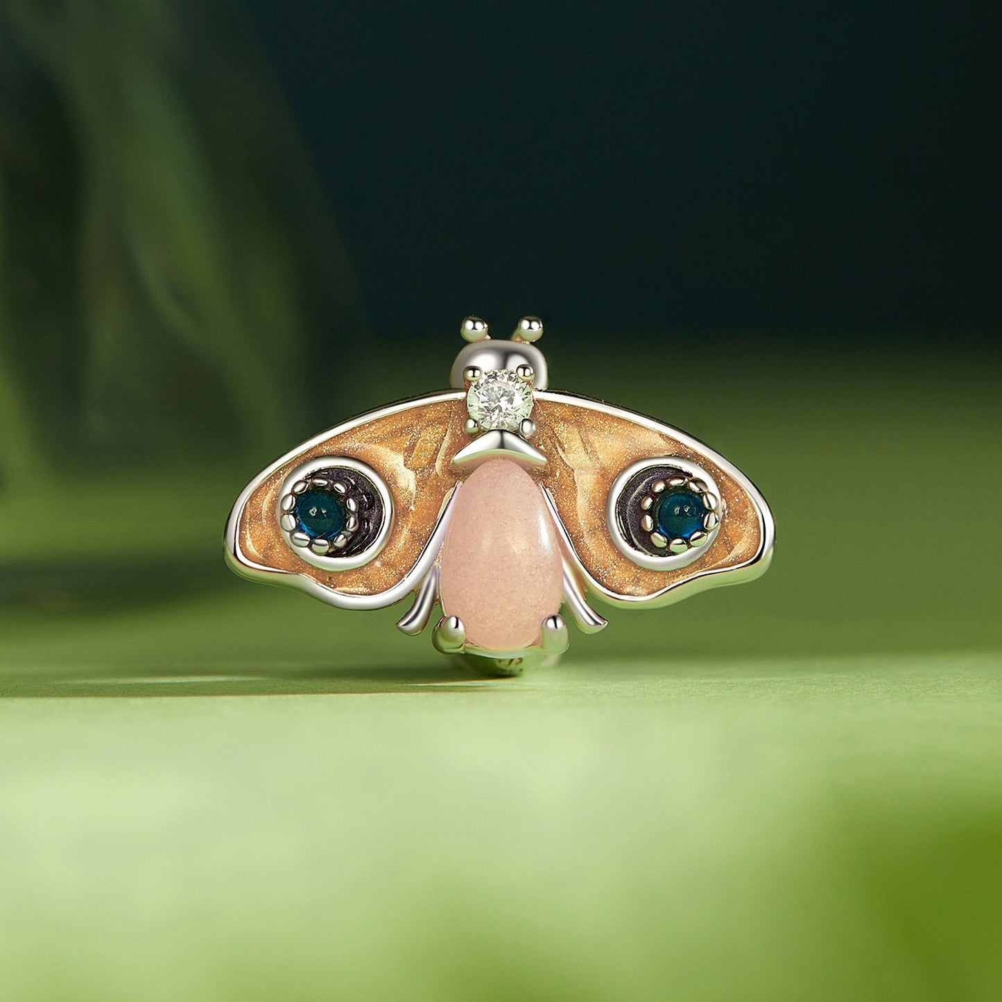 Luminous Rainbow Butterflies Charm