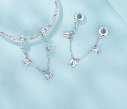 Butterfly Safety Chain Charm