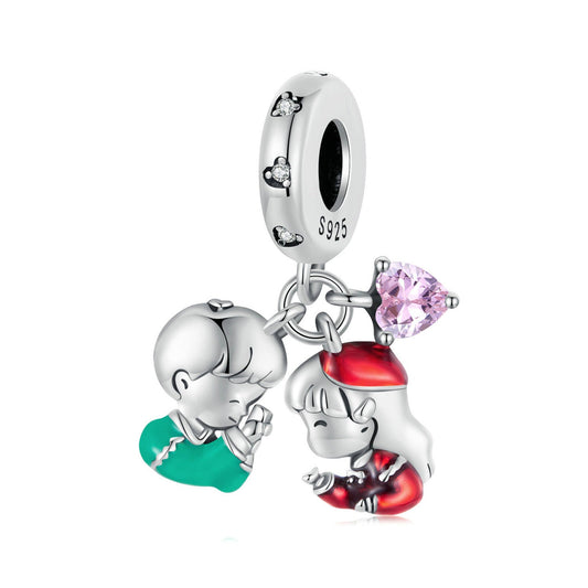 Little Boy &  Girl Pendant Charm