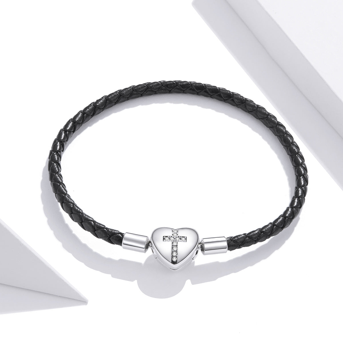 Modern Cross Charm Bracelet
