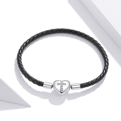 Modern Cross Charm Bracelet